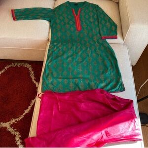 Kurti with bottom churidaar